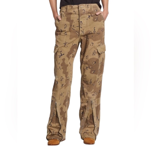 Re/Done Desert Army Camo Print Upcycle Cargo Pant NWT size Small - Picture 16 of 16
